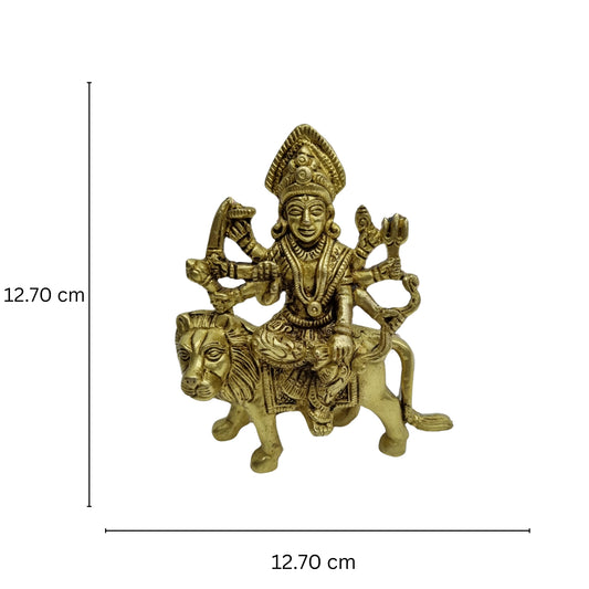 Brass durga ji idol shera wali maa brass idol, ambe brass statue