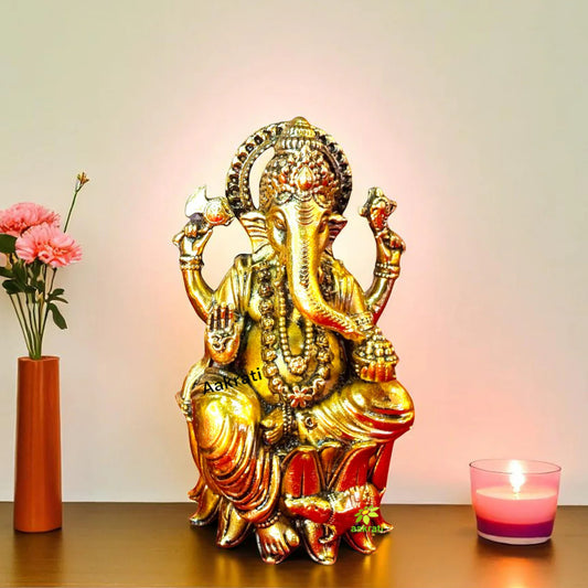 Brass Statue of Lord Ganesh| Made in Brass By Aakrati| Home Décor
