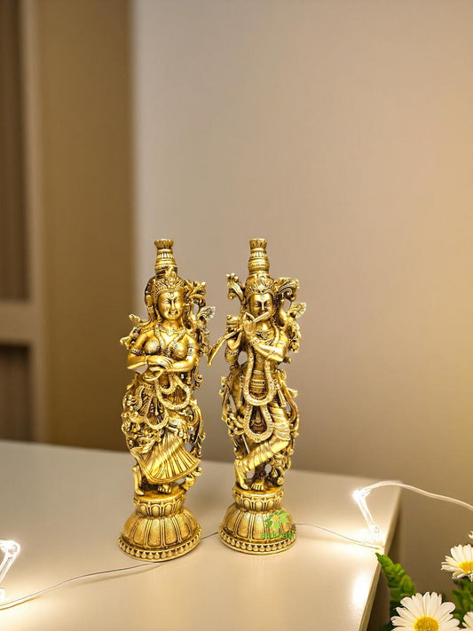 God Krishna with Radha ji Statue for Home and Temple worship