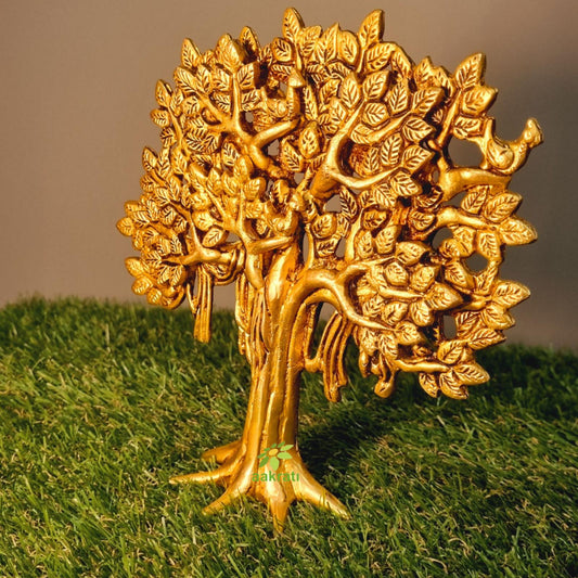 Brass Tree Handicraft Product Decorative Table Top Decor Wish-Fulfilling Divine Tree for Home and Office