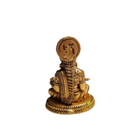 Brass Annapurna Idol for Puja Room | Brass Maa Annapurna Murti for Home Temple | Spiritual Idol for Daily Pooja (Yellow, 2.5 Inch)