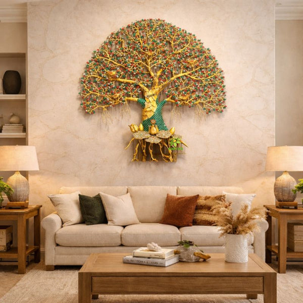 Handcrafted Brass Kalpvriksha Tree | Home & Office Décor | Brass Kalpvriksha Tree for Wealth & Prosperity