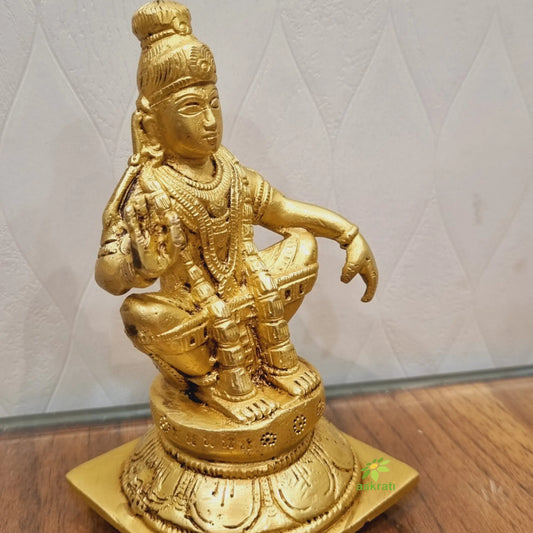 Ayyappa metal figure for your Temple Aakrati