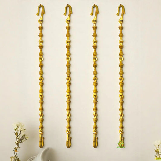 Brass Swing Chain | Handmade for Your Elegant Home Jhula | Traditional Handmade Brass Swing Chain ( Brown, 88 inch)