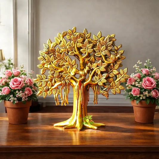 Tree of life with Roots - Intricate Design Big Size table top Tree, Handcrafted Indian Home Decor, Bodhi Tree