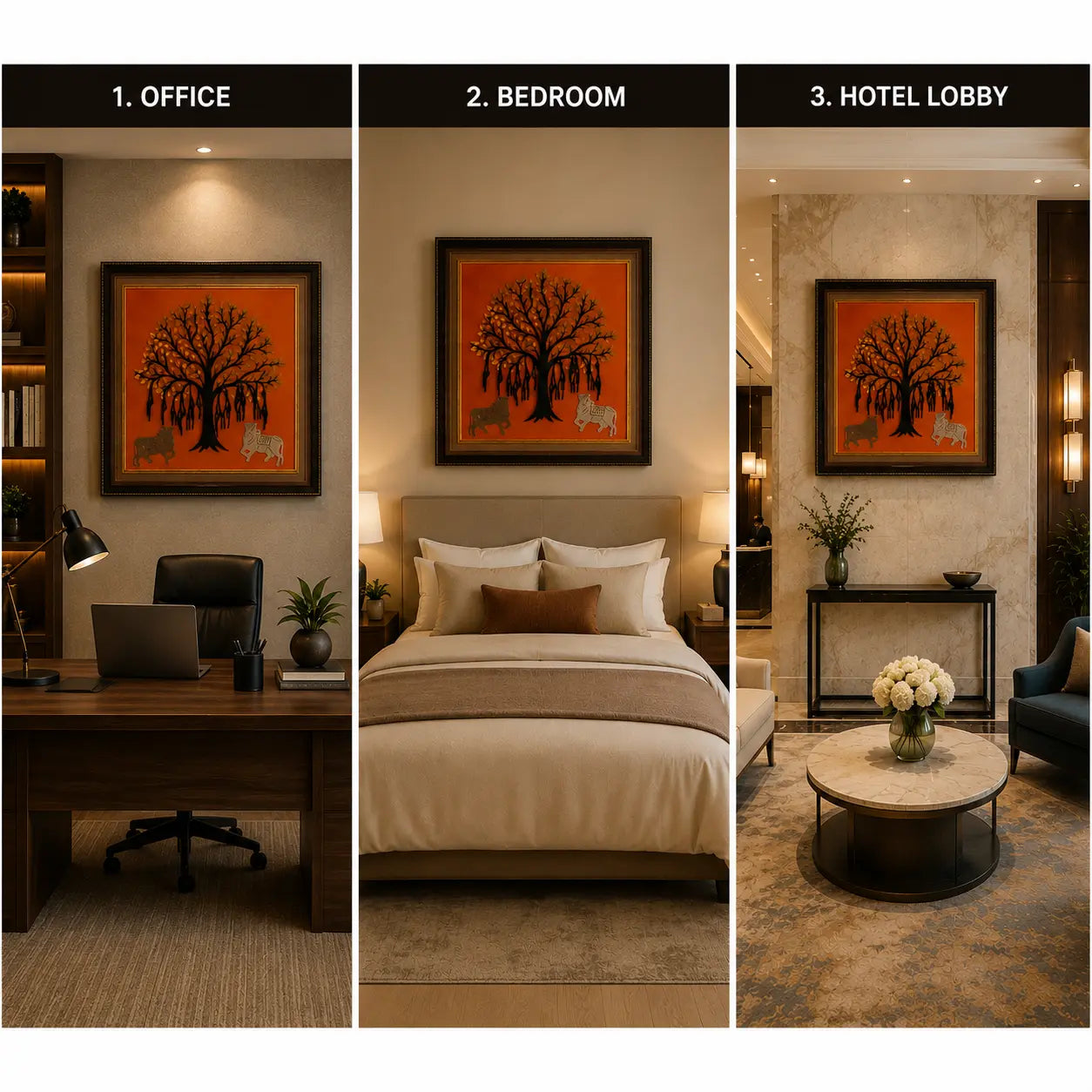 Wall Hanging Tree Frame for Home Décor | Perfect for Wall | Living Room Wall Art | Gift for Family & Housewarming Aakrati