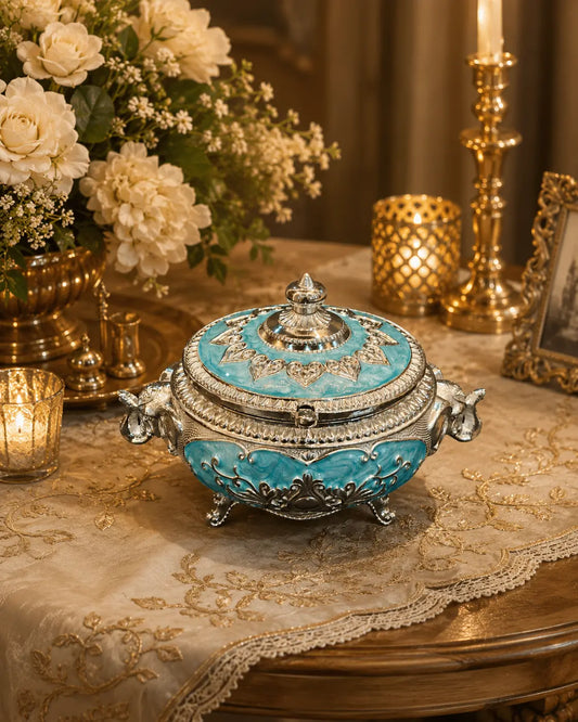 Premium Elephant Serveware Set of 3 | Dry Fruit & Cheese Board, Appetizer Tray with Candy Bowls | Premium Tableware for Home Entertaining & Modern Serving | Wedding, Housewarming & Corporate Gifts | By Aakrati
