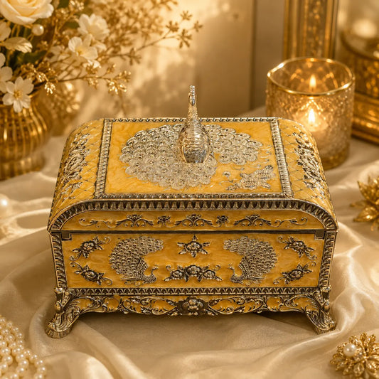 Premium Jewellery Box | Elegant Gift for Diwali, Wedding Return Gifts, Housewarming & Table Decor | Festive & Corporate Gift By Aakrati