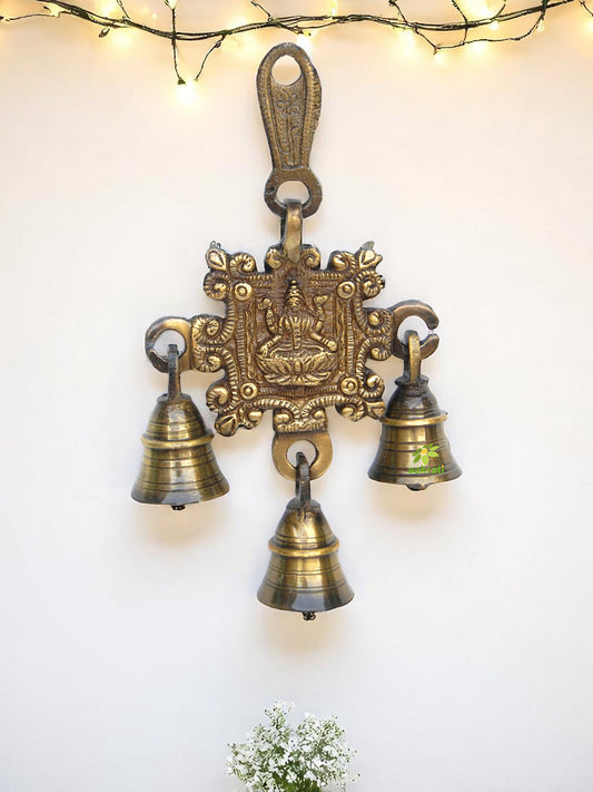 Laxmi Carving Brass Hanging Bell