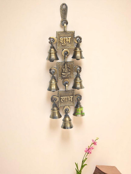 Shubh Ganesha Labh Brass Bell