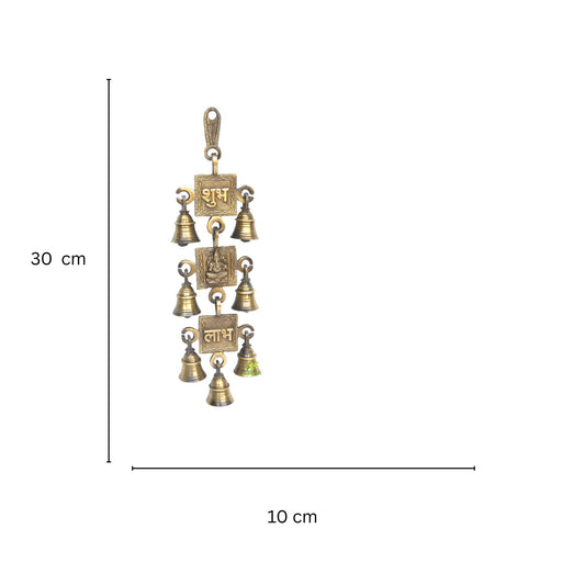 Shubh Ganesha Labh Brass Bell