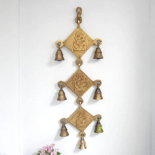 Religious symbol wind chims hanging bells
