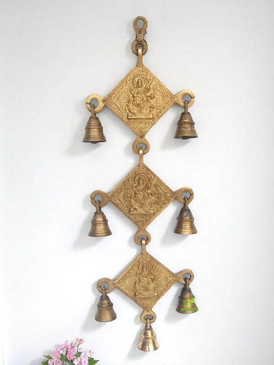 Religious symbol wind chims hanging bells