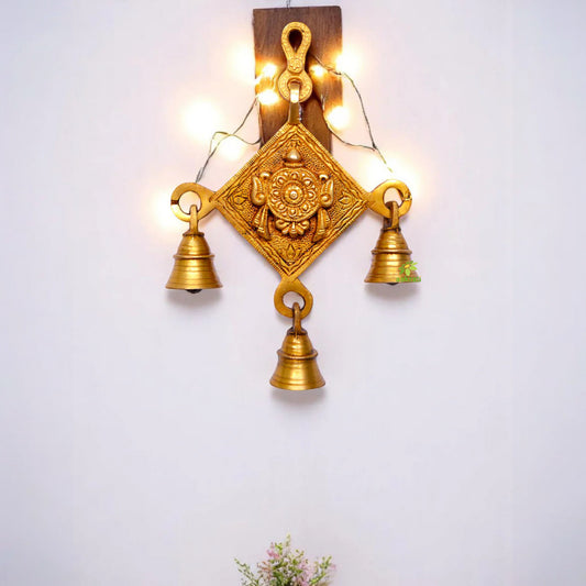 Brass Wall Hanging of Chakra Religious Symbol