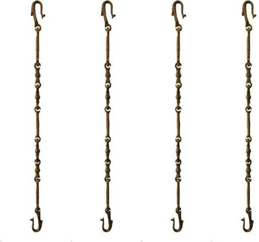 Elegant Brass Jhula Chain |  Decorative Jhula Chain for Home & Traditional DÃ©cor |  Decorative Swing Chain ( Yellow, 90 inch)