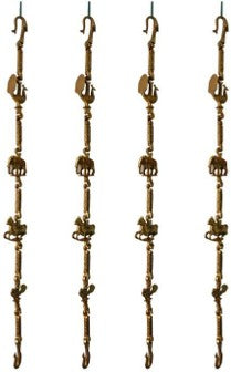 Designer Brass Swing Chain |  A Luxurious Touch for Your Home | Intricate Brass Swing Chain ( Yellow, 90 inch)