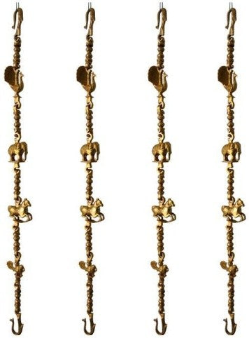 Decorative Brass Swing Chain | An Artisan Touch for Elegant Spaces | Rustic Brass Handmade Swing Chain ( Yellow, 90 inch)