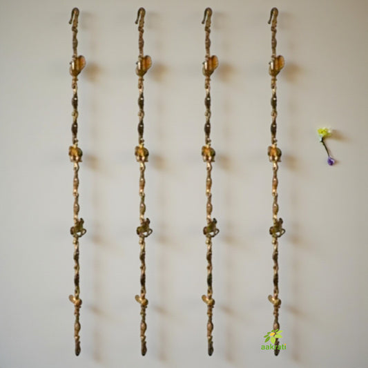 Exquisite Brass Swing Chain |  Handcrafted Luxury for Your Home | Decorative Brass Swing Chain ( Yellow, 90 inch)