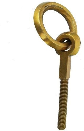 Handcrafted Brass Plank Hook | Vintage Style Wall Hook for Home Decor | Premium Brass Plank Hook ( Yellow, 7.8 inch)
