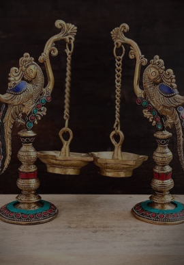 Peacock Diya