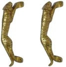 Luxury Brass Door Pull Handle | Artistic Home Decor for Nature Lovers | Brass Peacock Door Handle ( Brown, 2.5 inch) Aakrati