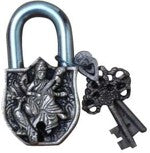 Brass Antique Padlock | Elegant, Secure, and Handcrafted for Your Home | Brass Lion Shape Door Padlock ( Brown, 3.5 inch) Aakrati