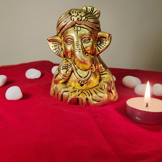 "Shop Brass Appu Ganesh idol online – a charming symbol of wisdom and good fortune. Perfect for home temple, gifts, or Diwali décor. Handcrafted & premium quality."