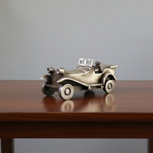 Aakrati Vintage Brass Antique Car Figurine Brass Automobile Vehicle Decor table showpiece Man Cave Decor Gift for Him