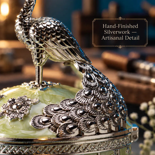 Luxury Peacock Candy Dry Fruit Bowl with Lid | Elegant Gift Bowl for Diwali, Wedding Return Gifts, Housewarming & Table Decor | Festive & Corporate Gift By Aakrati