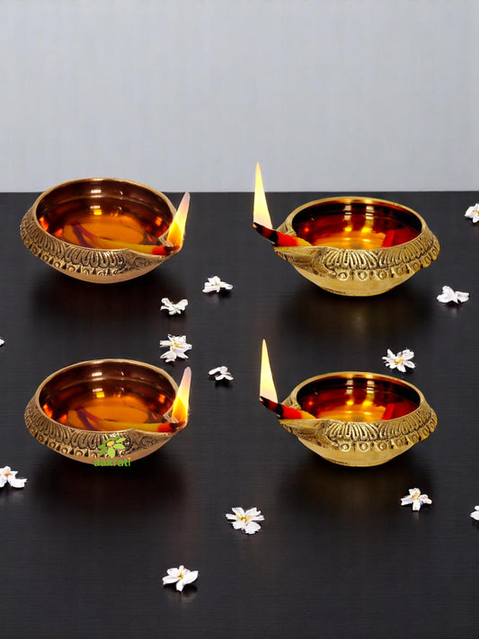 Kuber Diya - Diwali Oil Diya Festival Gift Item Set of 4
