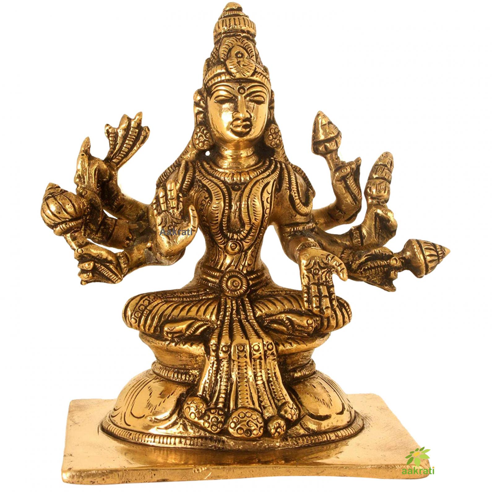 Set of 8 pieces of ASHTALAXMI Brass Statue | Home Decor Gift | Indian ...