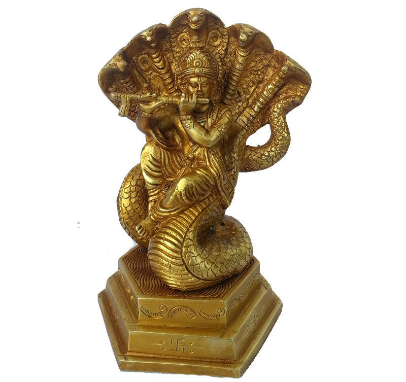 Brass metal made Lord Krishna beautiful statue - Buy Krishna Online
