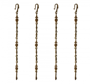 Brass Jhula Chain | Stylish & Durable Hanging Chain for Spiritual & Home Use | Handmade Swing Chain ( Yellow, 90 inch)