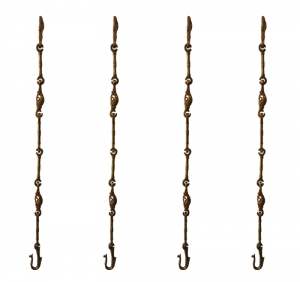 Handcrafted Brass Swing Chain | Elegant Home Decoration | Brass Swing Chain | ( Yellow, 90 inch)