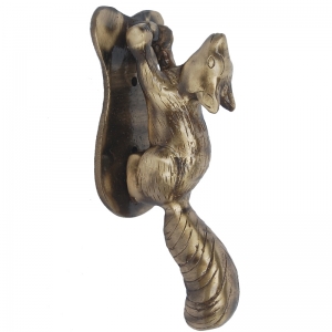Handmade Brass Antique Door Knocker | Artistic and Unique Shape for a Classic Look | Brass Gate Knocker ( Brown, 6.5 inch)