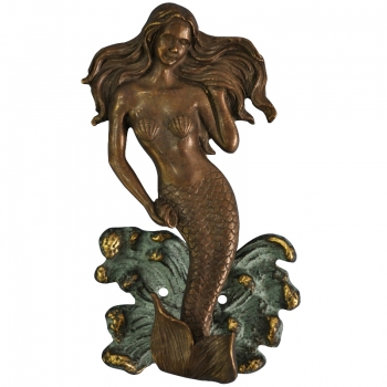 Mermaid Door Knocker Made in Brass Metal for Your Door