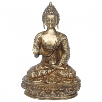 Handicrafted Brass Statue of Lord Buddha By Aakrati
