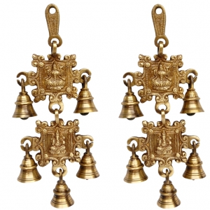 indian art valley Brass Wall Hanging Bells for Home Mandir, Bell 3 x 4  Inches Chain 20 Inches Brass Pooja Bell Price in India - Buy indian art  valley Brass Wall Hanging