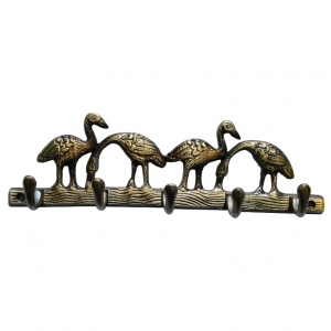 Elegant Brass Wall Hanger | A Decorative and Functional Accent | Handcrafted Brass Unique Decorative Hanger ( Yellow, 11 inch)