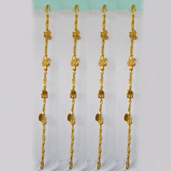 Swing Chain set  Brass Jhula Chain Out door furniture 7.5 feet long