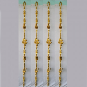 Designer Premium Handmade Brass Swing Chain  | Handcrafted Decorative Accent for Your Home |  Brass Jhula Chain ( Brown, 90 inch)