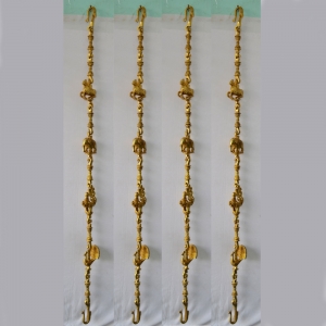 Vintage Brass Swing Chains for Home Jhula | Strong & Stylish | Brass Handcrafted Swing Chains for Rustic Home Jhula ( Brown, 88 inch)