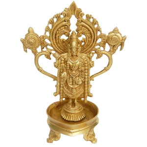 Lord Balaji Glorious Statue with Sankh and Chakra