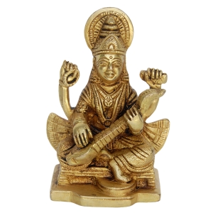 Set of Laxmi Ganesha Saraswati Brass Statue