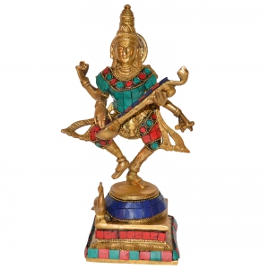 Standing Hindu Goddess Saraswati Statue