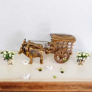 Bullock Cart of Brass - Table decor - Showpiece - Gift - Decorative - Home Decor