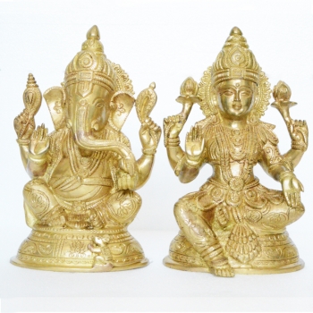 Lakshmi and Ganesha