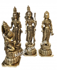 Ram Darbar brass made hand carved statue for pooja ghar 