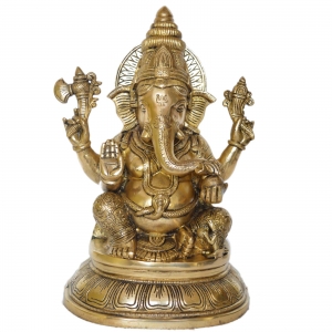Lord Ganesha Brass made Statue by Aakrati