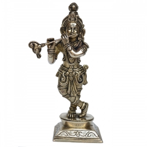 Krishna Statue In Brass, 61cm Big Large Size Krishna Brass Idol